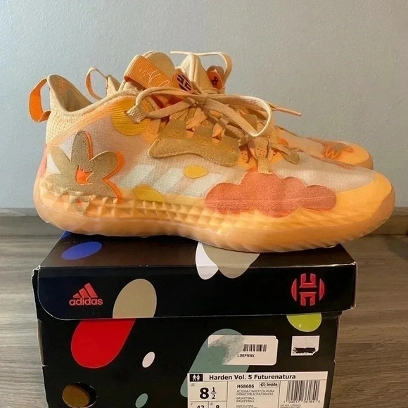 Adidas Harden Vol. 5 Futurenatural Acid Orange RARE Men's Sz 8.5 Women's… - Picture 6 of 12